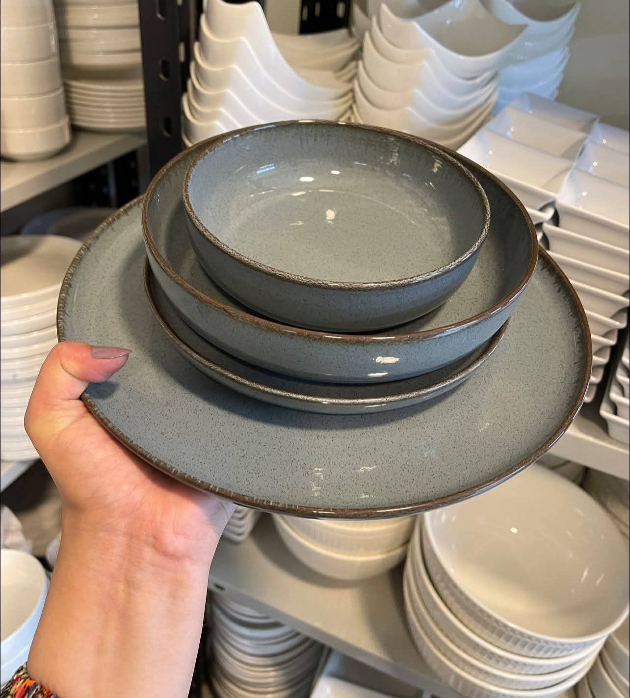 Blue- porcelain dinner set